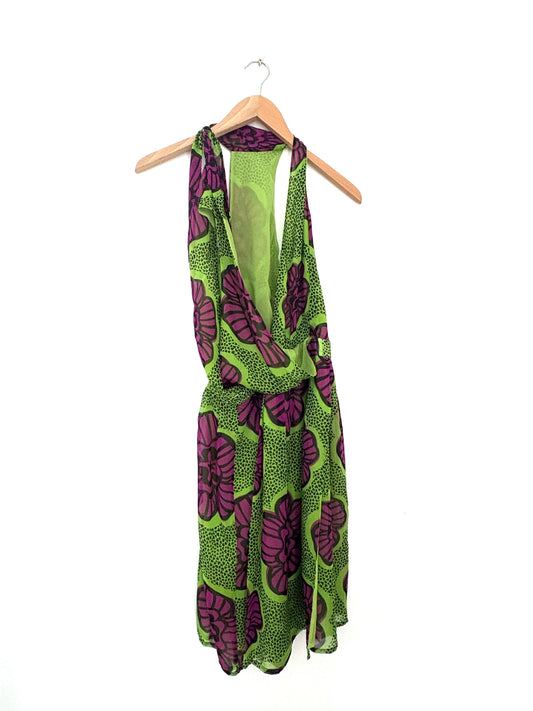Moschino Cheap & Chic Silk Floral Dress