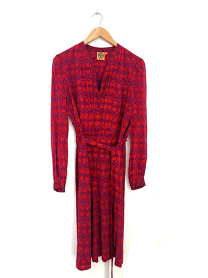 Tory Burch Judi Printed Silk Dress UK 12