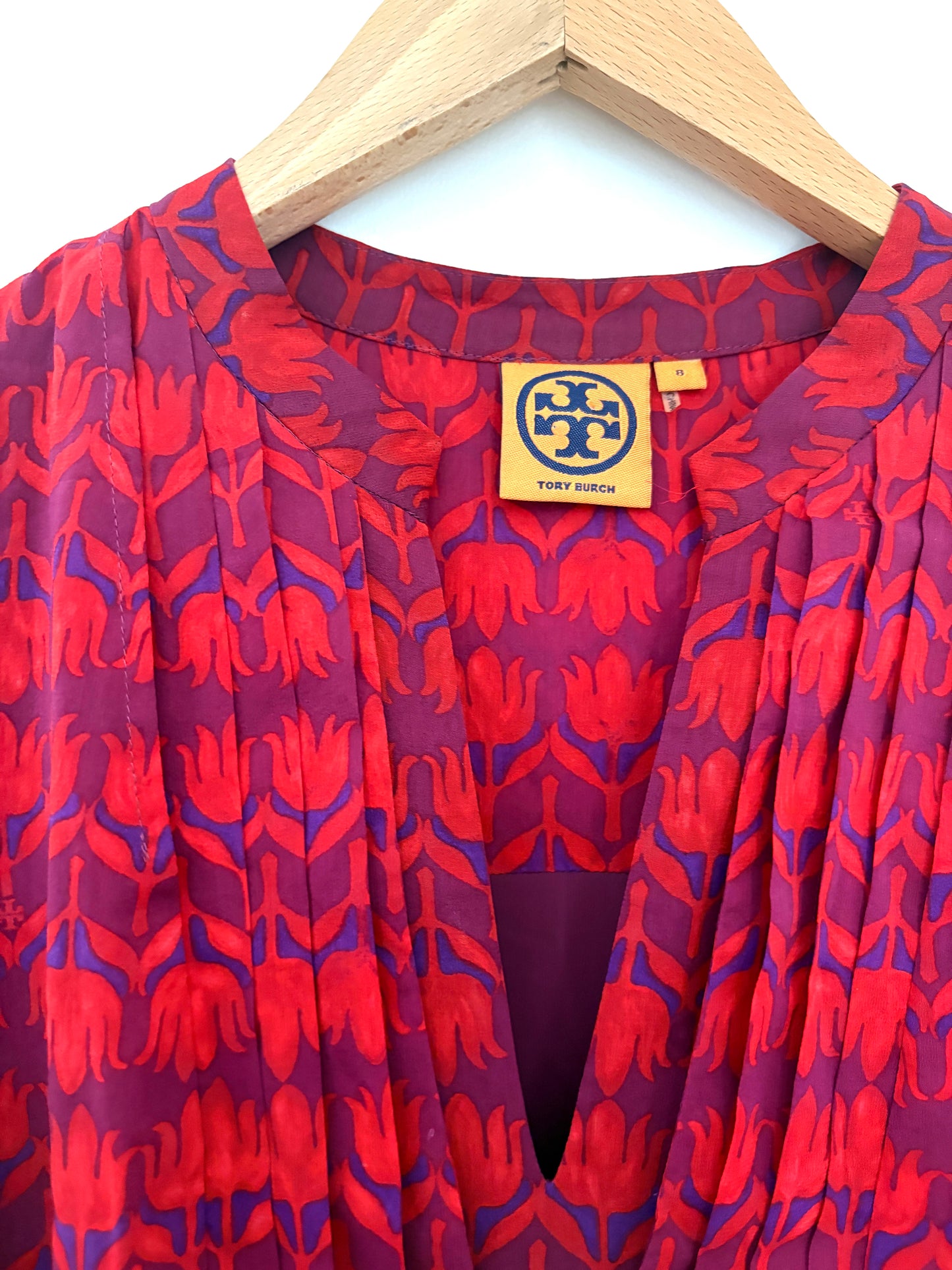 Tory Burch Judi Printed Silk Dress UK 12