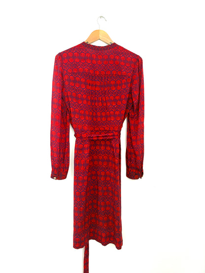 Tory Burch Judi Printed Silk Dress UK 12