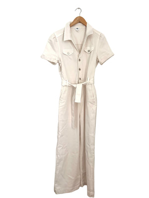 Paige Ecru Denim Jumpsuit UK 12