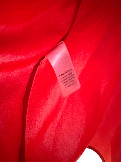The Fold Burrnt Orange Silk Blouse UK 12