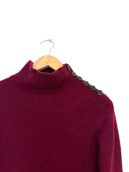 Marc by Marc Jacobs Burgundy Cashmere Jumper M