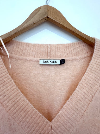 Baukjen Light Pink Wool Jumper UK 14