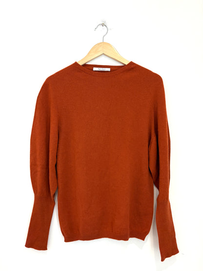 The Fold Burnt Orange Cashmere Sweater 