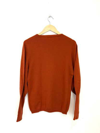 The Fold Burnt Orange Cashmere Sweater M