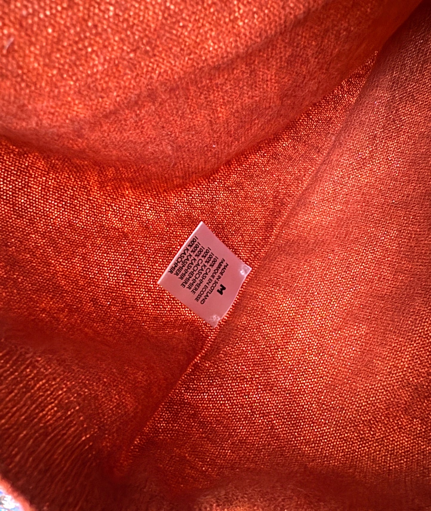 The Fold Burnt Orange Cashmere Sweater M