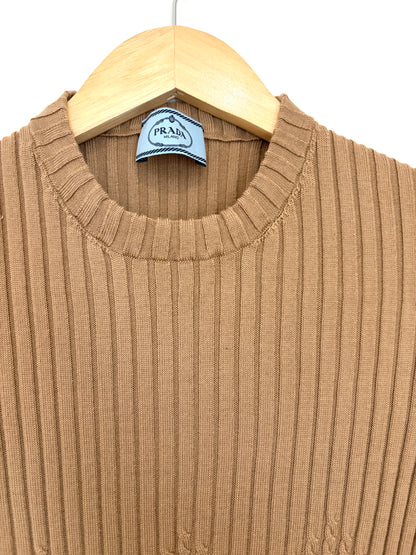Prada Tan Virgin Wool Knit UK 12