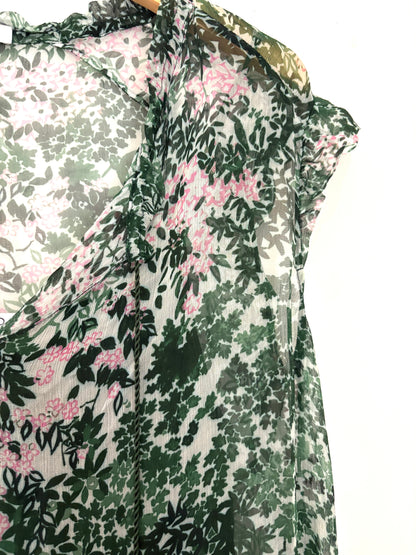 The Fold Floral Cap Sleeve Blouse UK 12