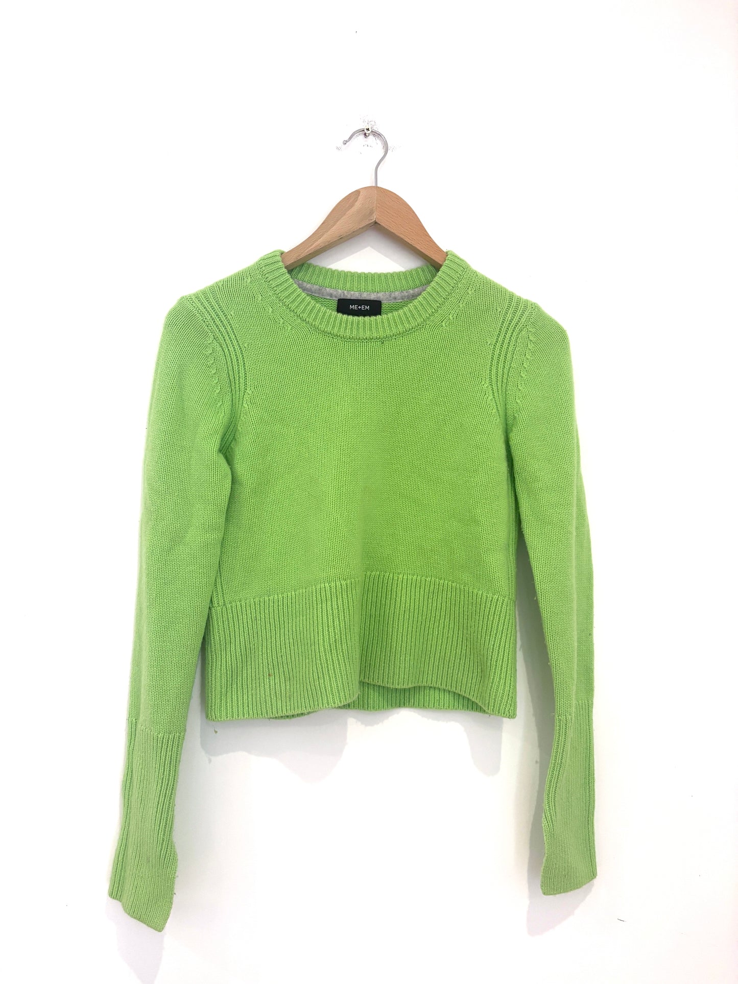 Me+Em Apple Green Wool & Cashmere Jumper 