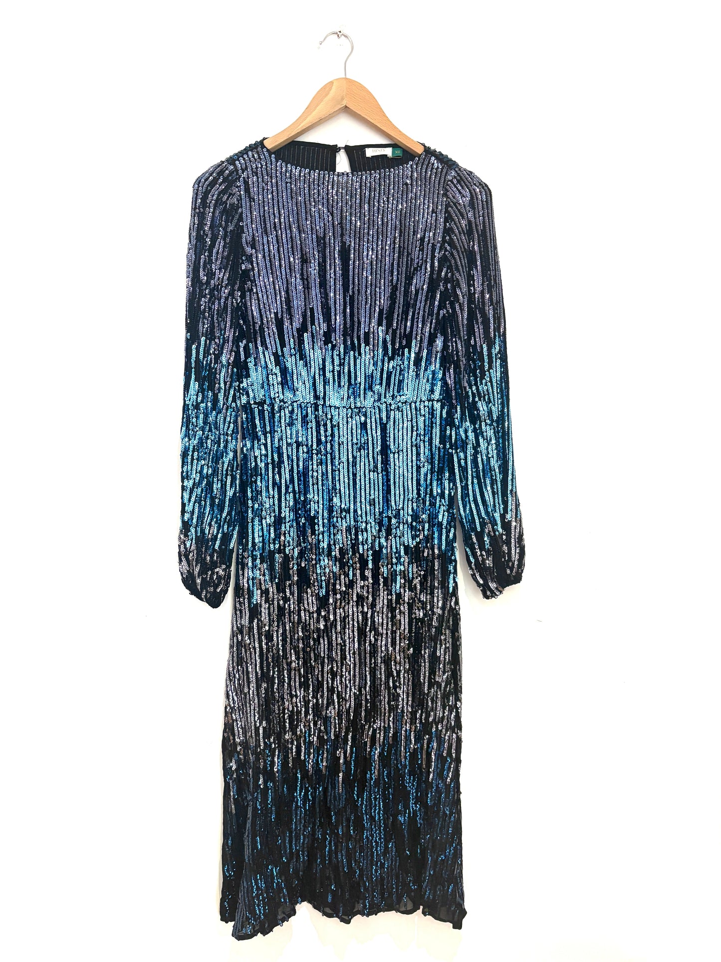 Rixo Coco Sequinned Midi Dress