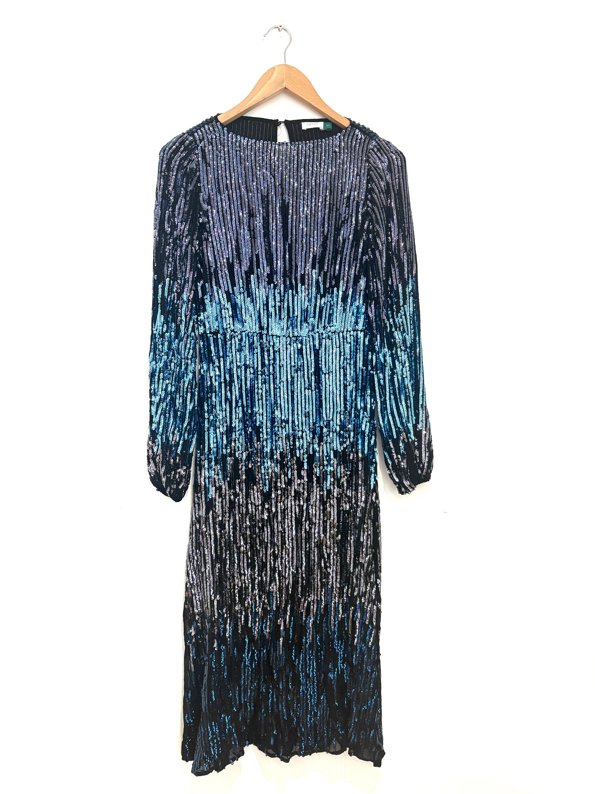 Rixo Coco Sequinned Midi Dress