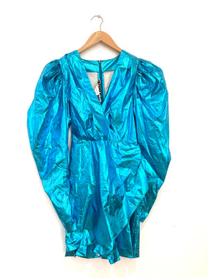 Rotate by Birger Christensen Sequin Blue Blouse UK 8