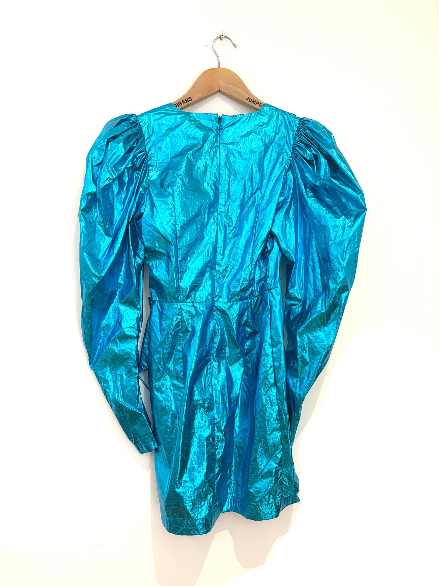 Rotate by Birger Christensen Sequin Blue Blouse UK 8