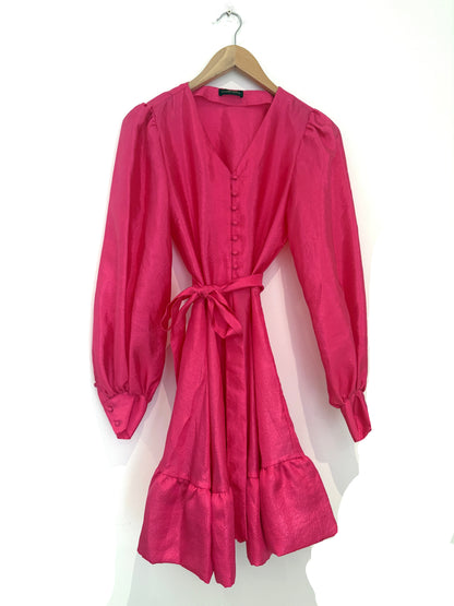 Stine Goya Farrow Ruffled Crinkled-Taffeta Mini Dress