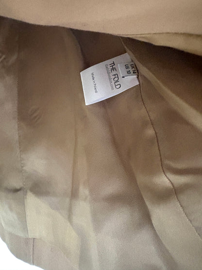 The Fold Beige Blazer Jacket UK 14