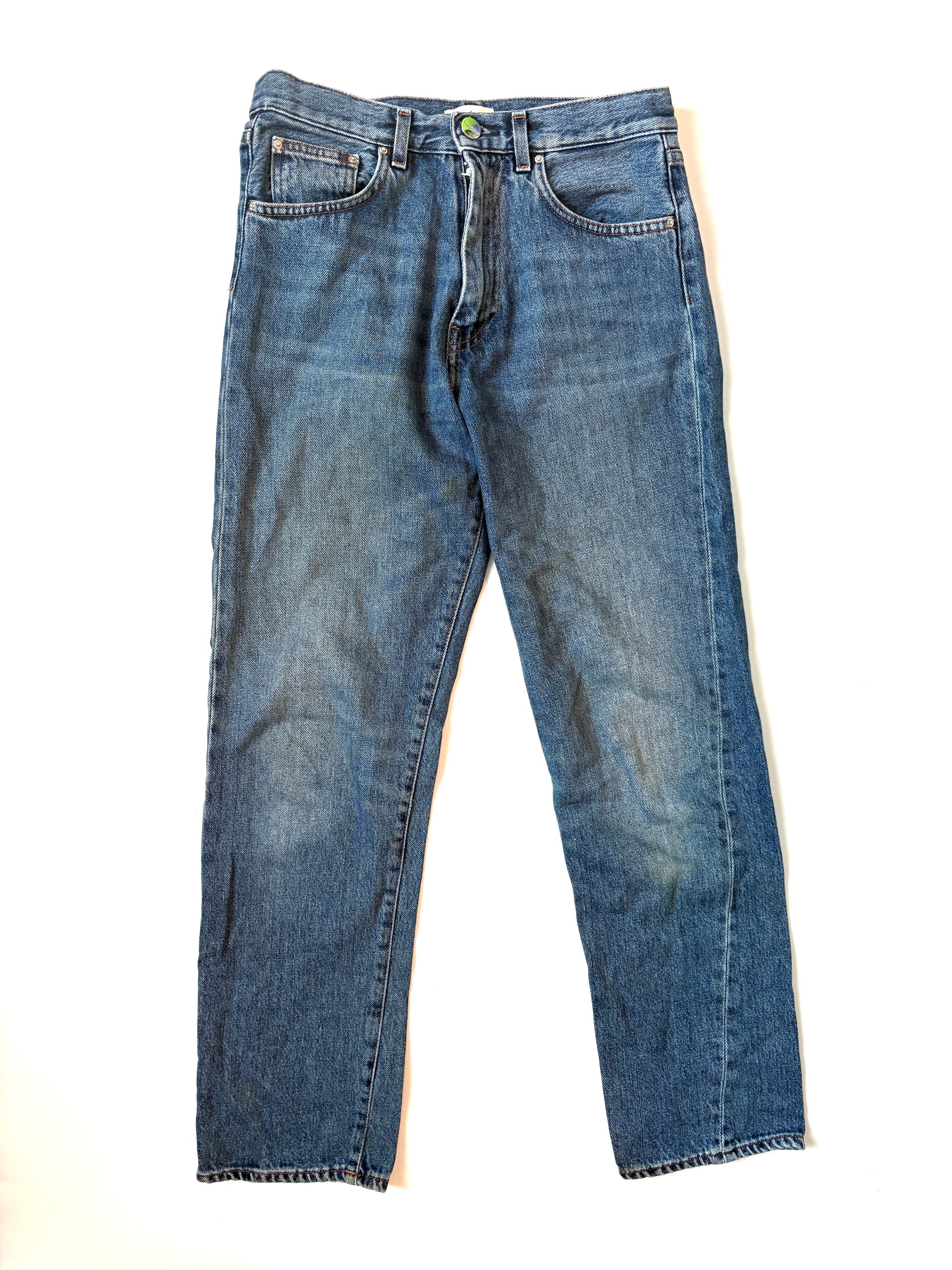 Toteme High Rise Mid Blue Jeans