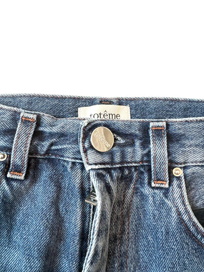 Toteme High Rise Mid Blue Jeans 25"
