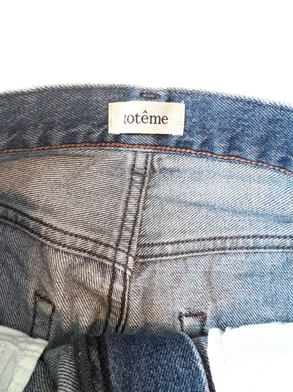 Toteme High Rise Mid Blue Jeans 25"