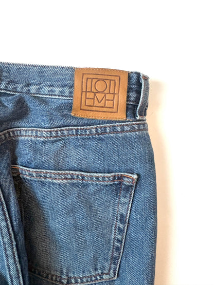 Toteme High Rise Mid Blue Jeans 25"