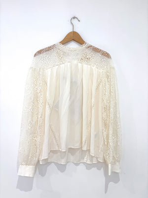 New With Tags Iro Silk Cream Blouse UK 8