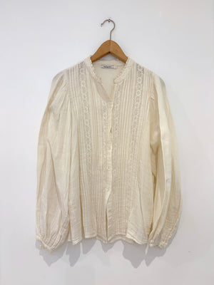 Mes Demoiselles Lace Cotton Shirt S