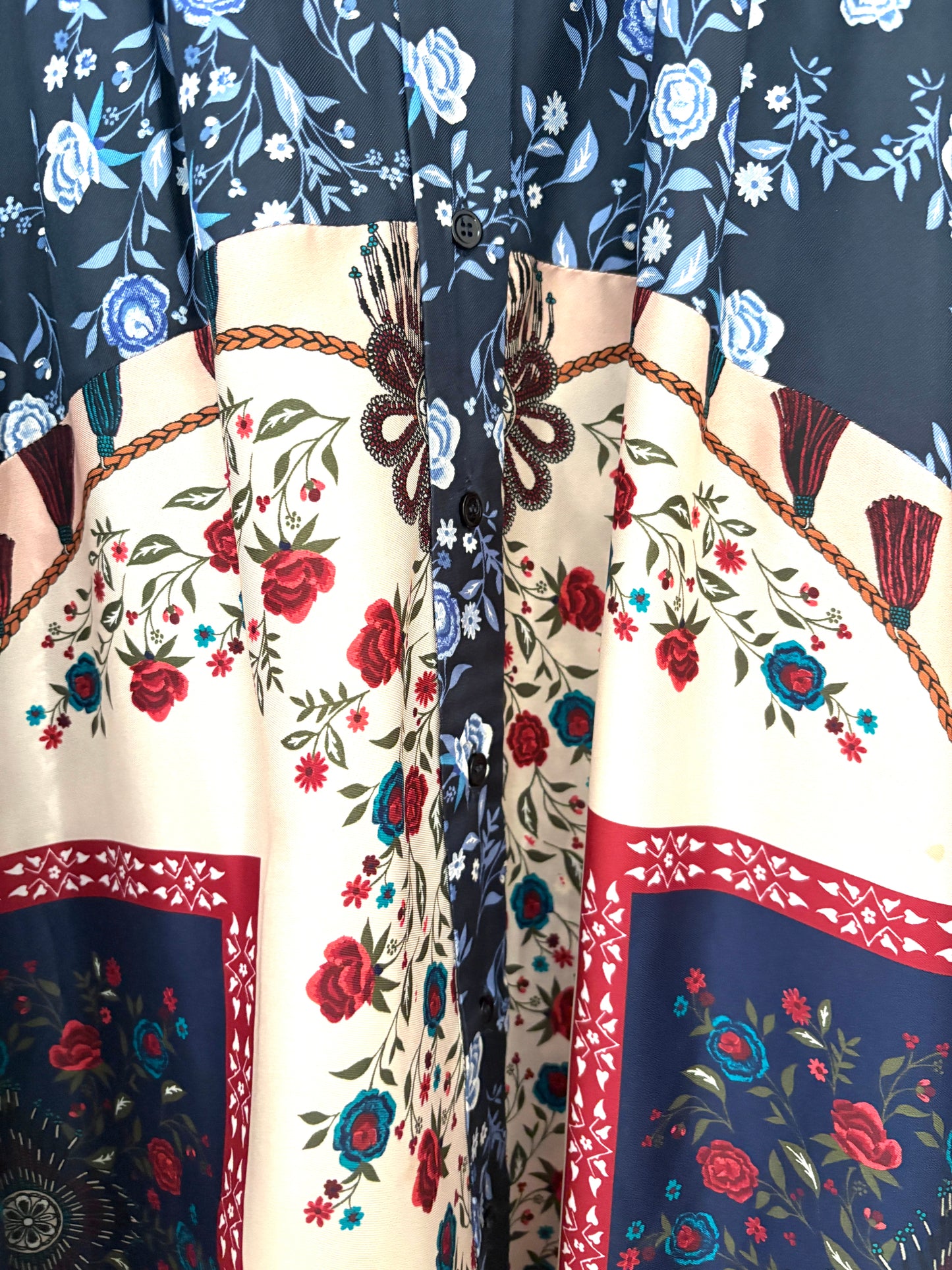 Sandro Flynn Floral Silk Dress UK 12