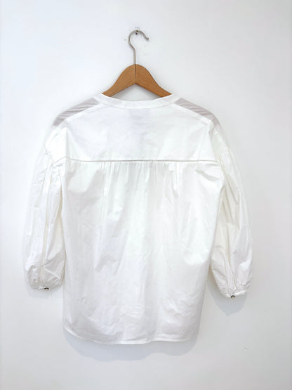 New with Tags Saloni White Cotton Blouse UK 6
