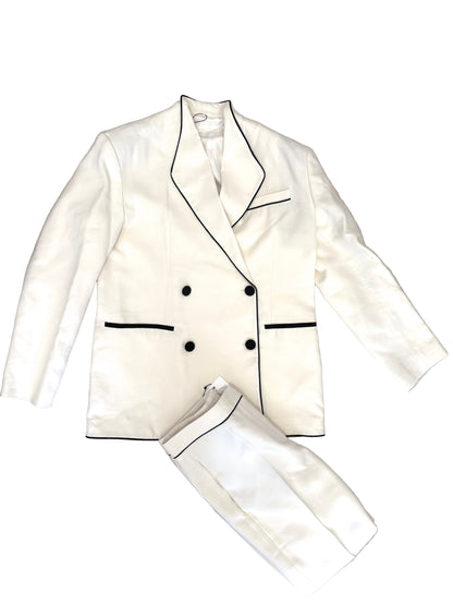 Zara White Linen Suit