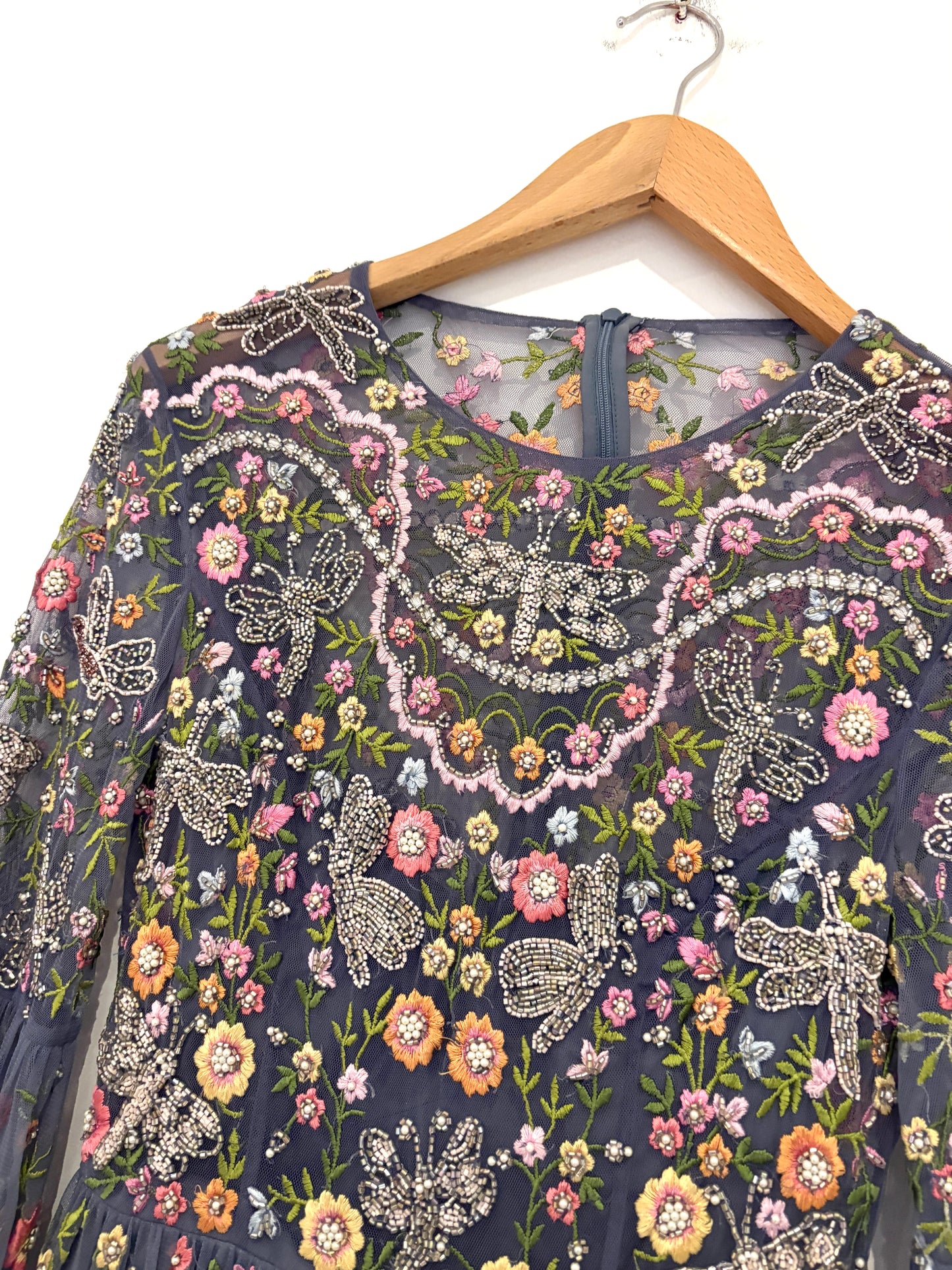 Needle & Thread Garden Floral Mini Dress UK 6