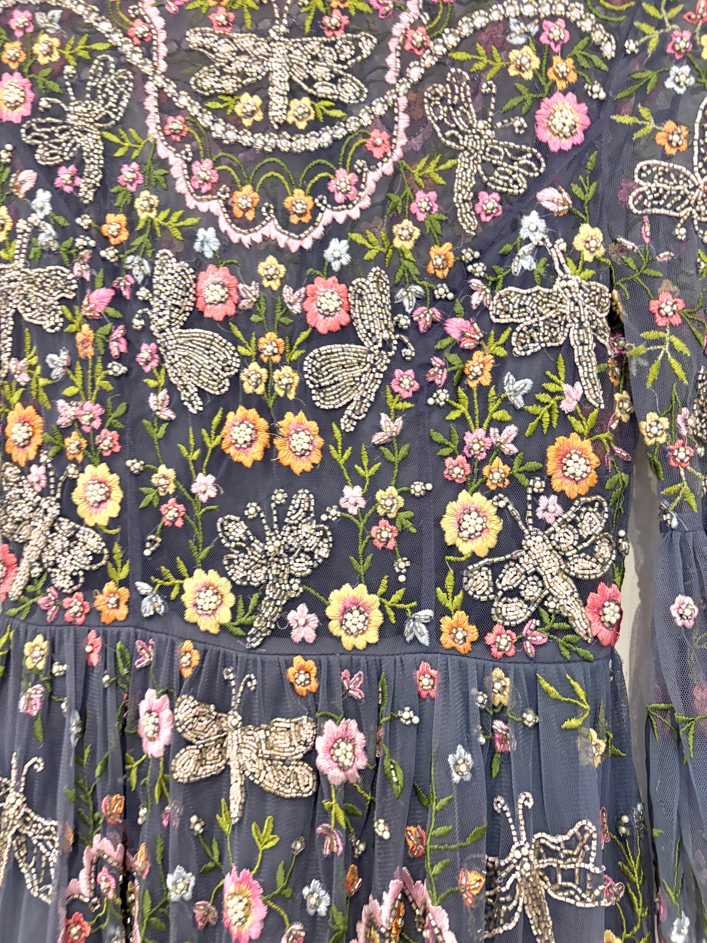 Needle & Thread Garden Floral Mini Dress UK 6