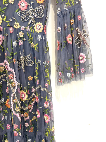 Needle & Thread Garden Floral Mini Dress UK 6