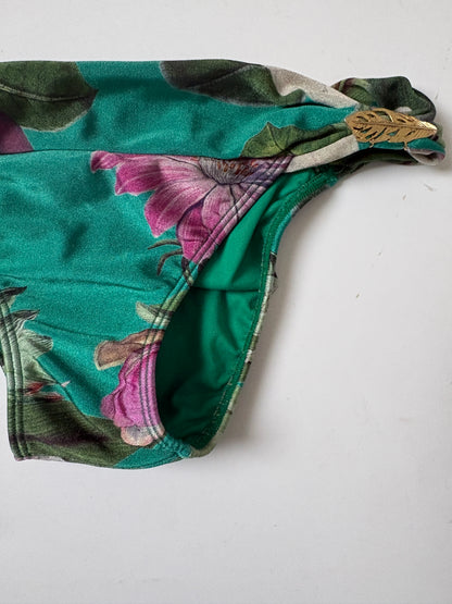 Adriana Degreas Green Floral Print Bikini M
