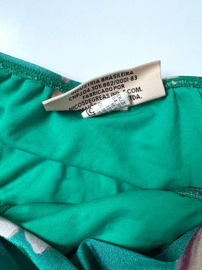 Adriana Degreas Green Floral Print Bikini M