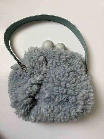 Weekend Max Mara Blue Medium Breda Pasticcino Clutch Bag