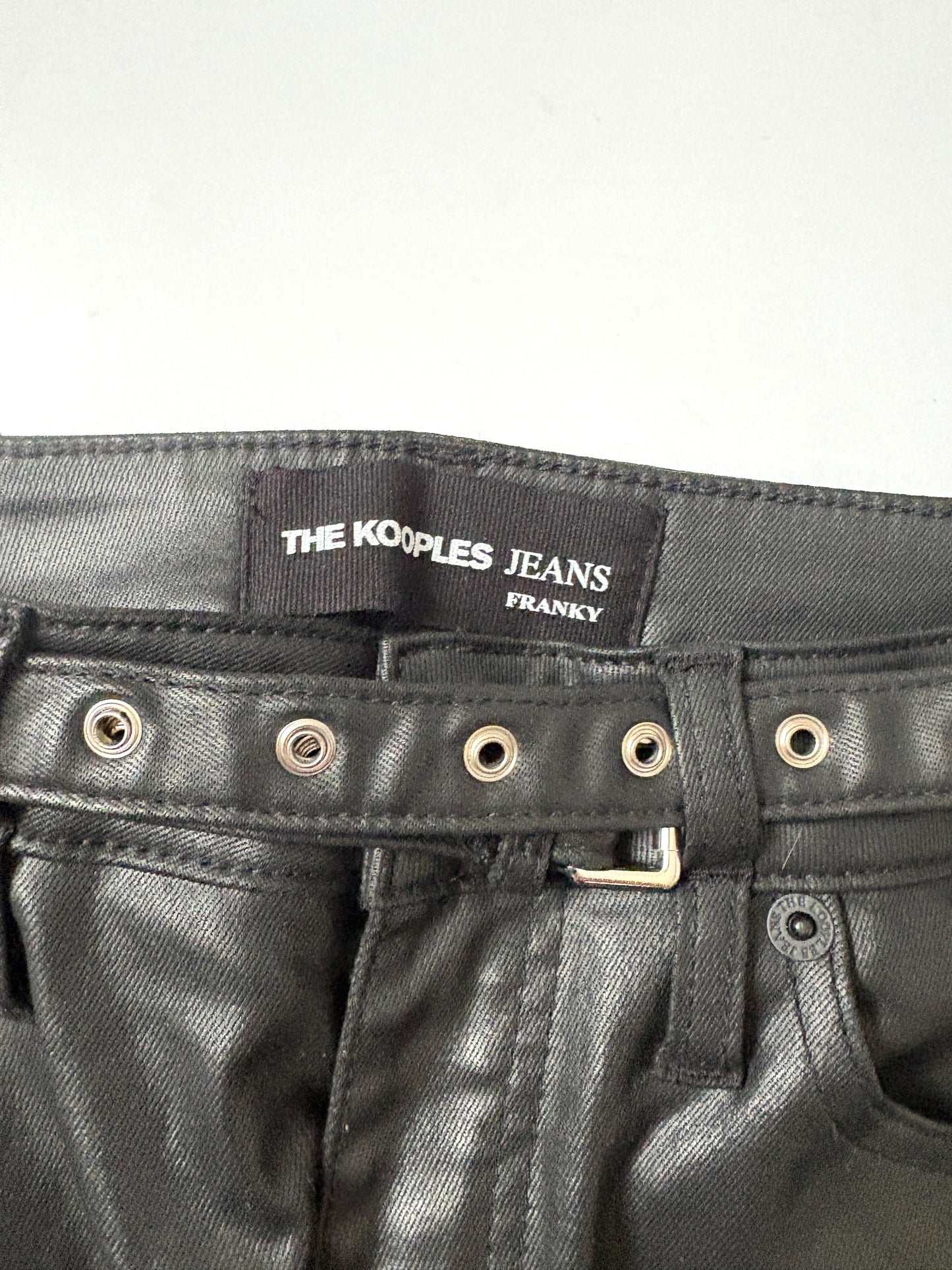 The Kooples Wax Coated Franky Jeans 27"