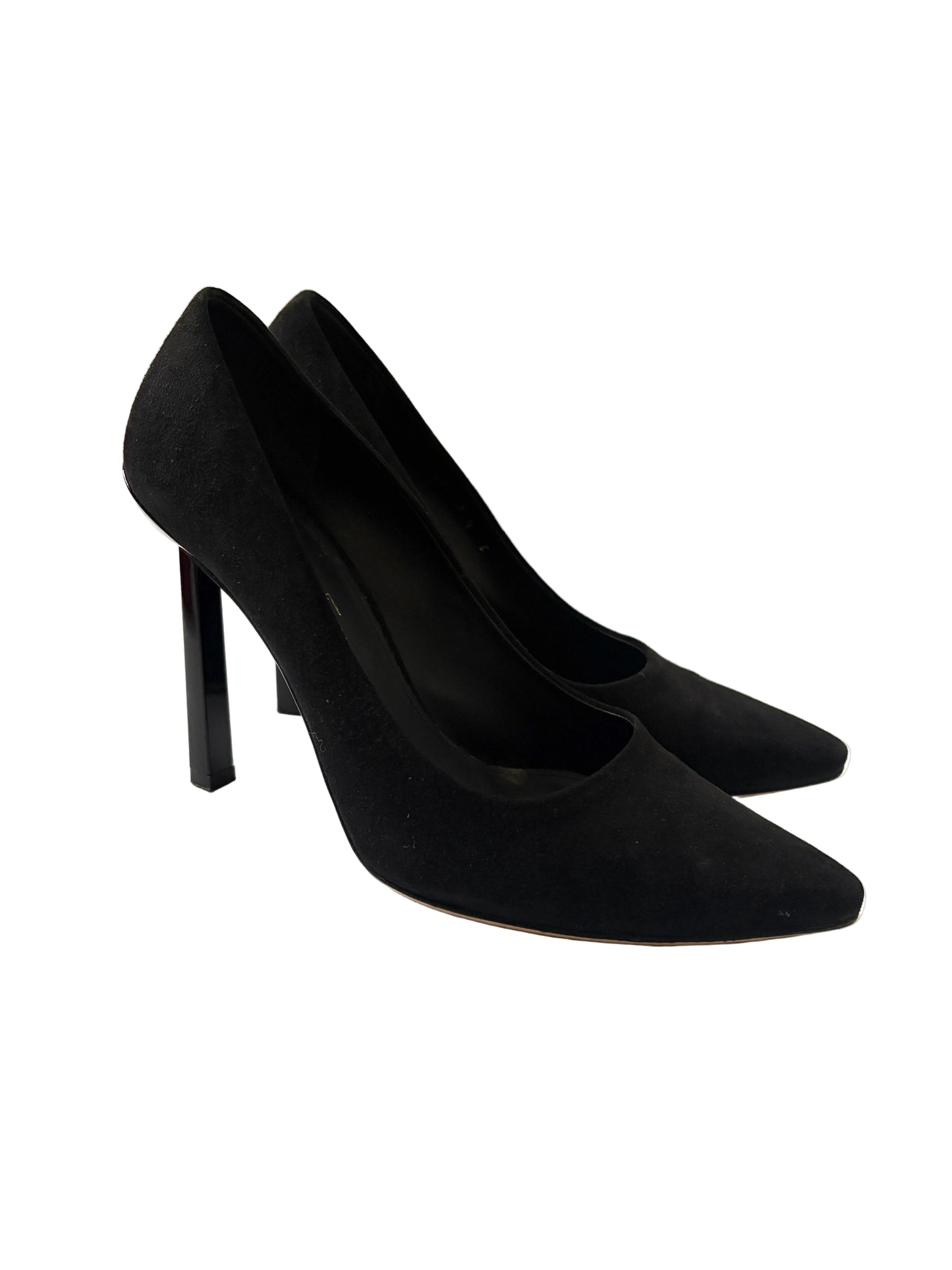Salvatore Ferragamo Black Suede Heels