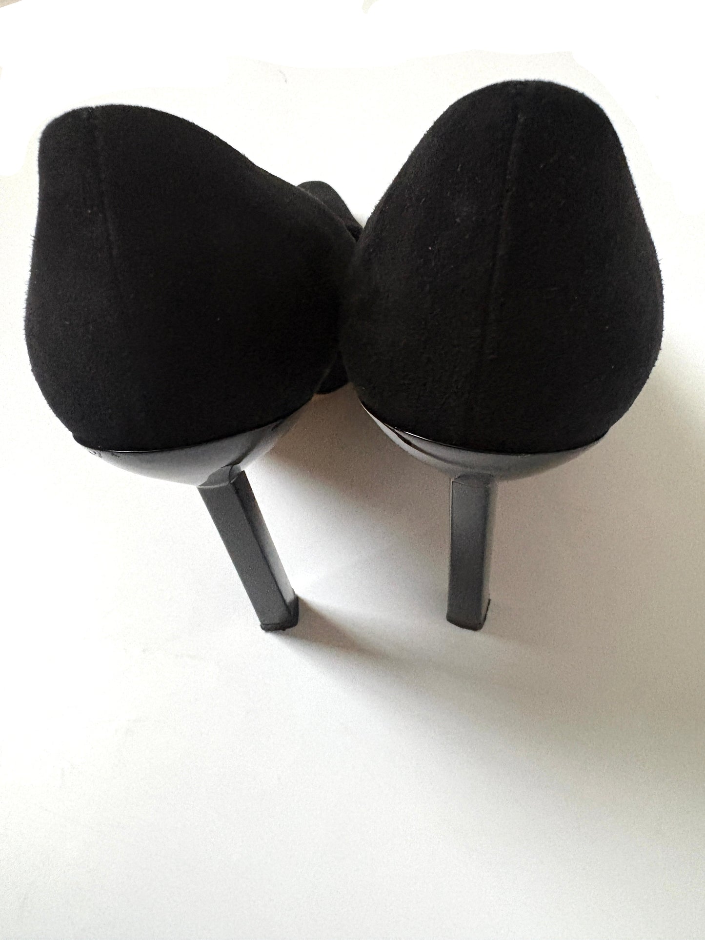 Salvatore Ferragamo Black Suede Heels UK 7