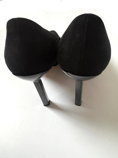 Salvatore Ferragamo Black Suede Heels UK 7