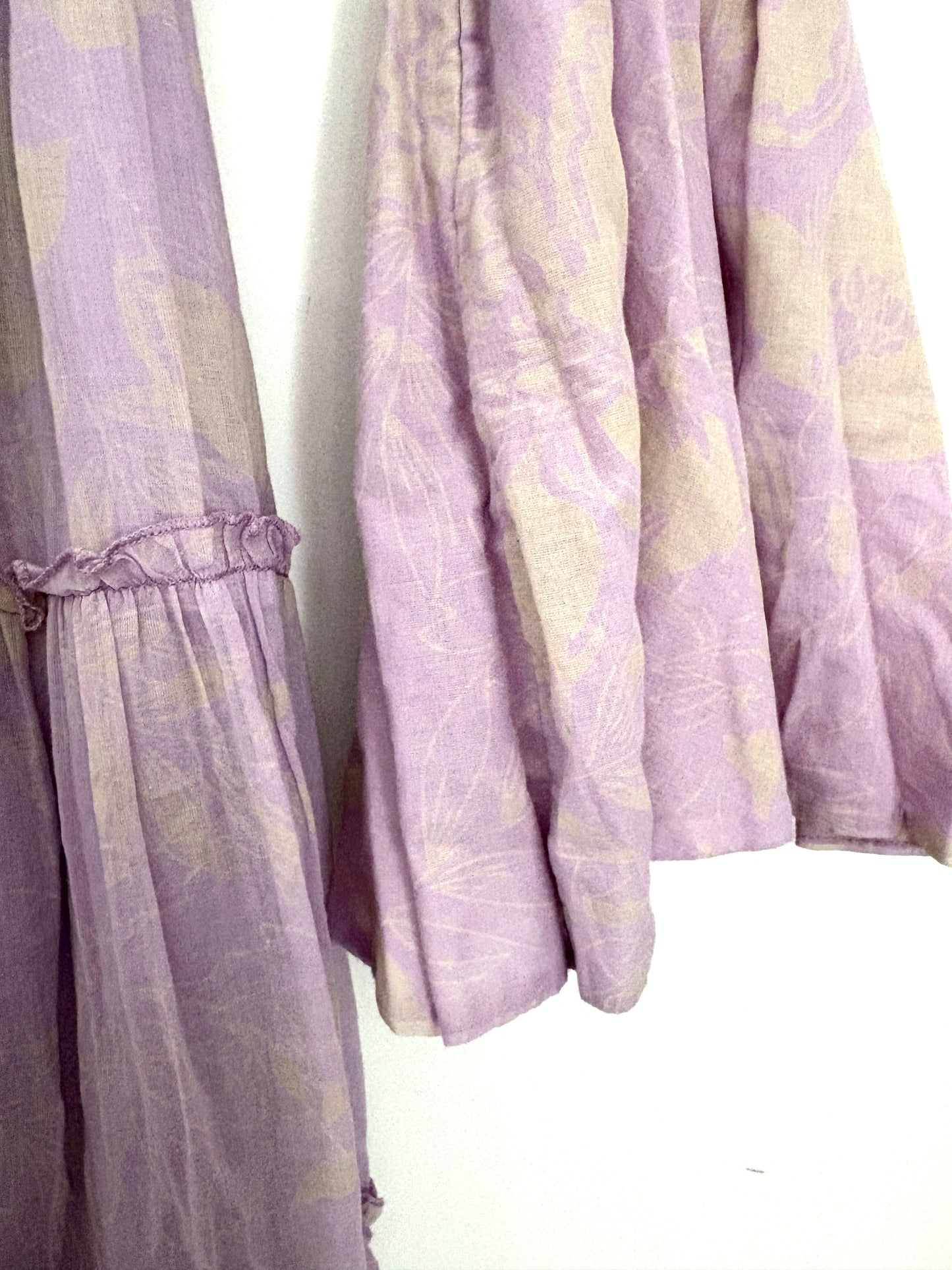 Free People Lilac Tie Back Dress XS