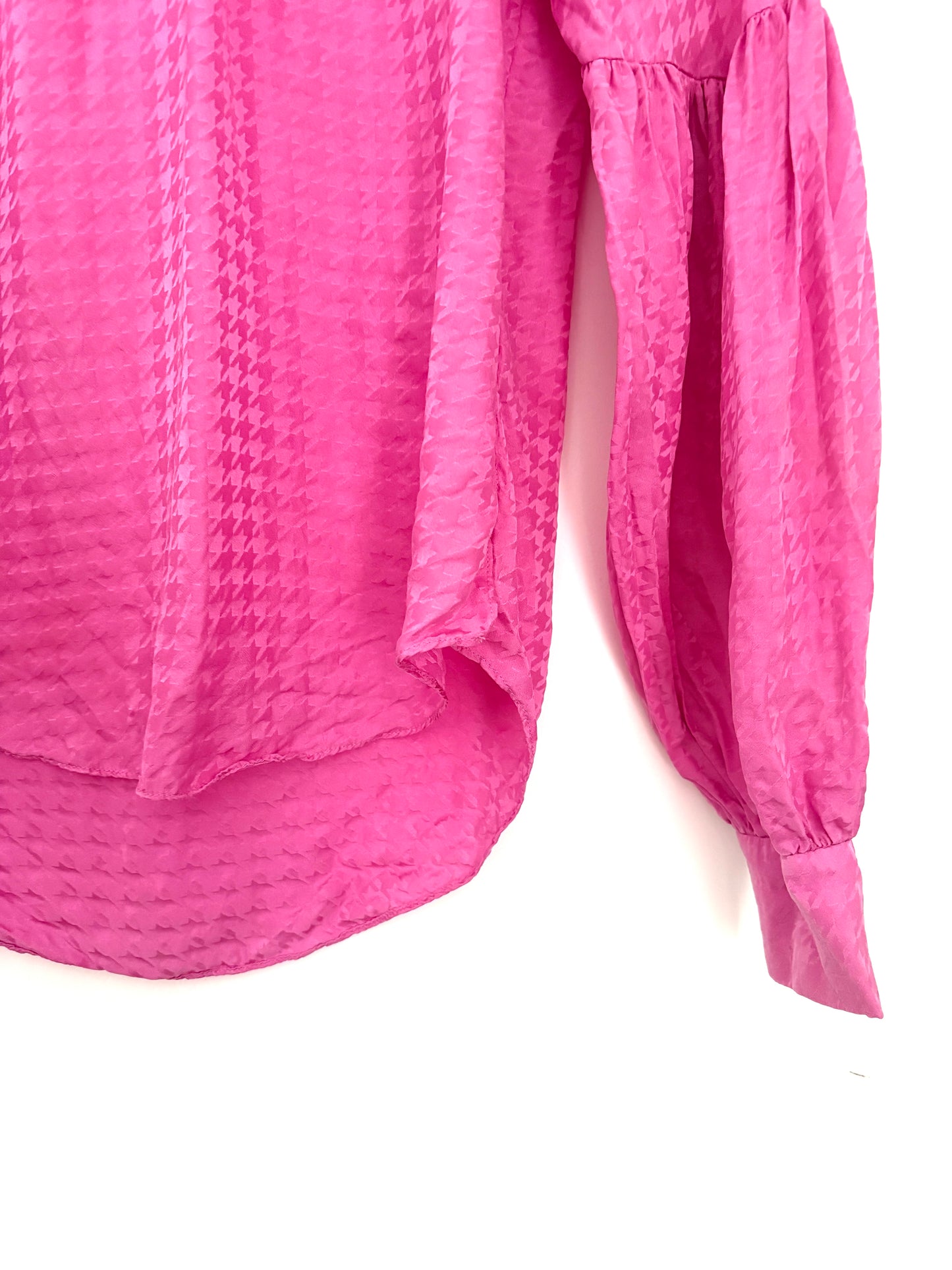 Veronica Beard Pink Silk Top XS