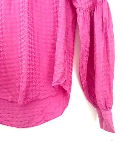 Veronica Beard Pink Silk Top XS