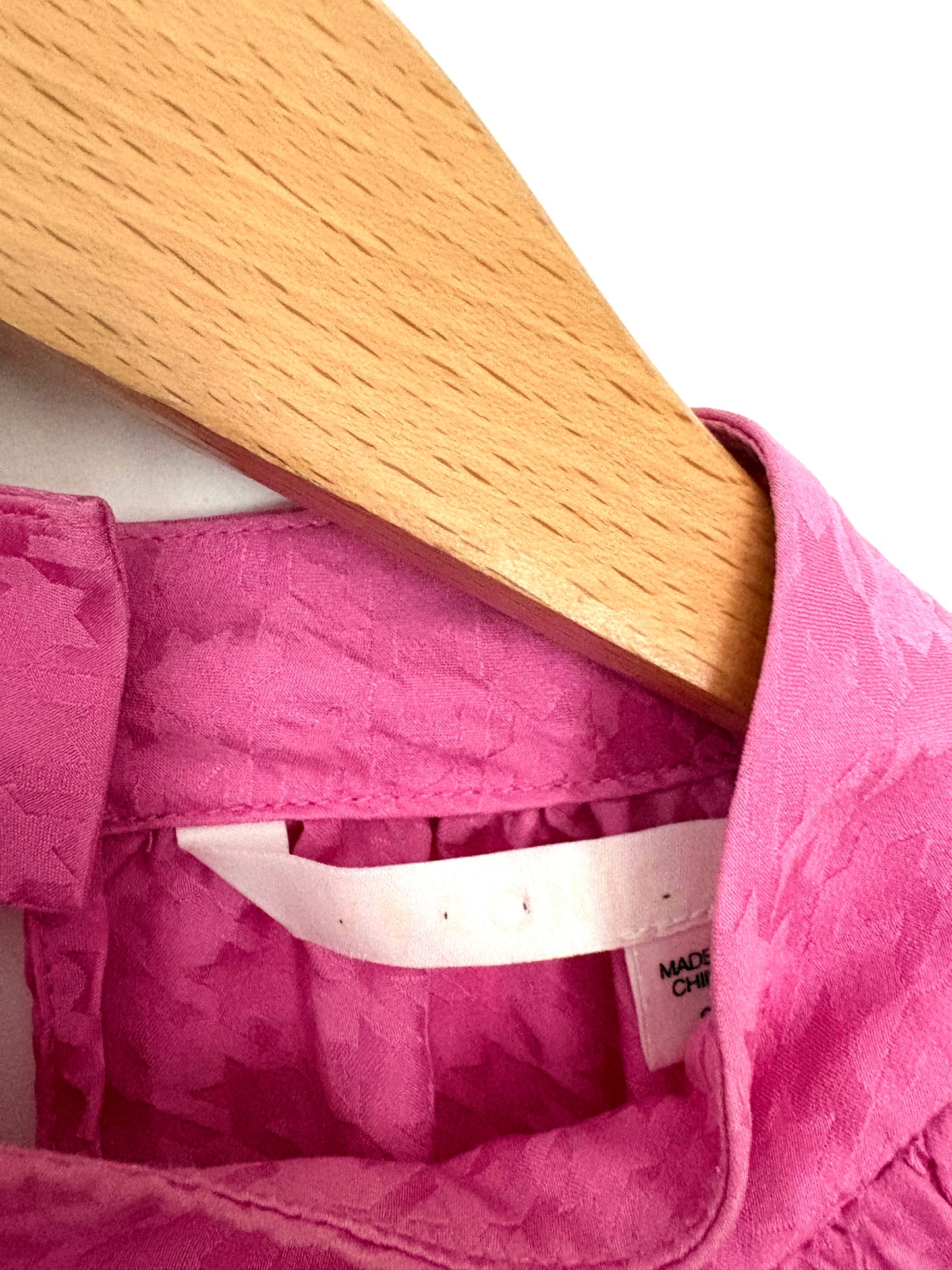 Veronica Beard Pink Silk Top XS