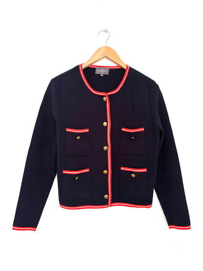 Eric Bompard Paris Navy Knit Cardigan