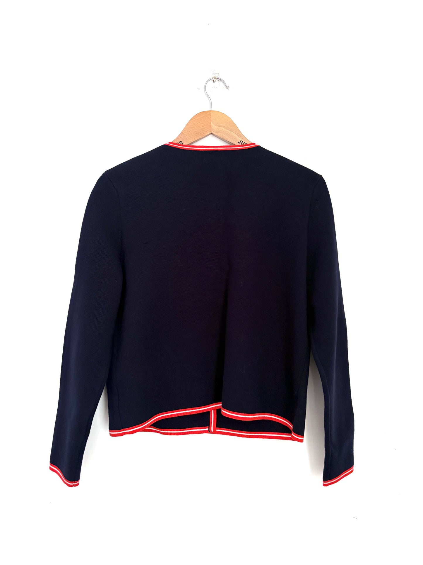 Eric Bompard Paris Navy Knit Cardigan L