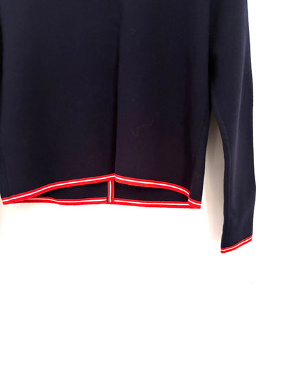 Eric Bompard Paris Navy Knit Cardigan L