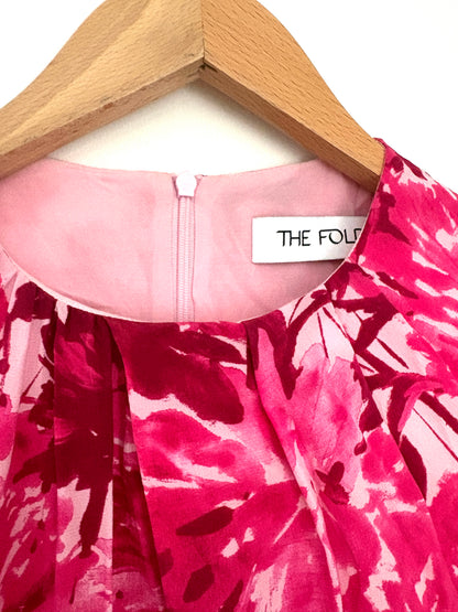 The Fold Floral Fuschia Dress UK 8