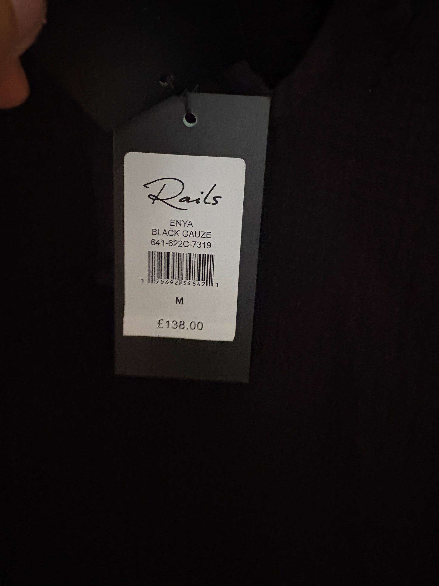 Rails Black Cami M