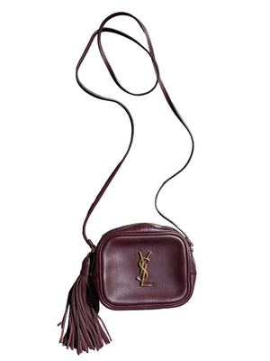 Yves Saint Laurent Mini Burgundy Blogger Bag