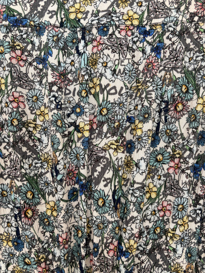 Zadig & Voltaire Raspail Crinkle Flower Dress XS
